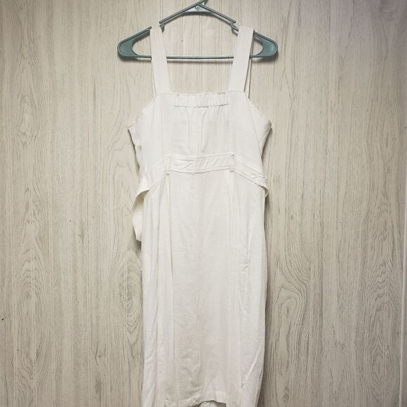 Peck & Peck White Casual button Down dress M NWT Elegant Chic - Picture 4 of 6